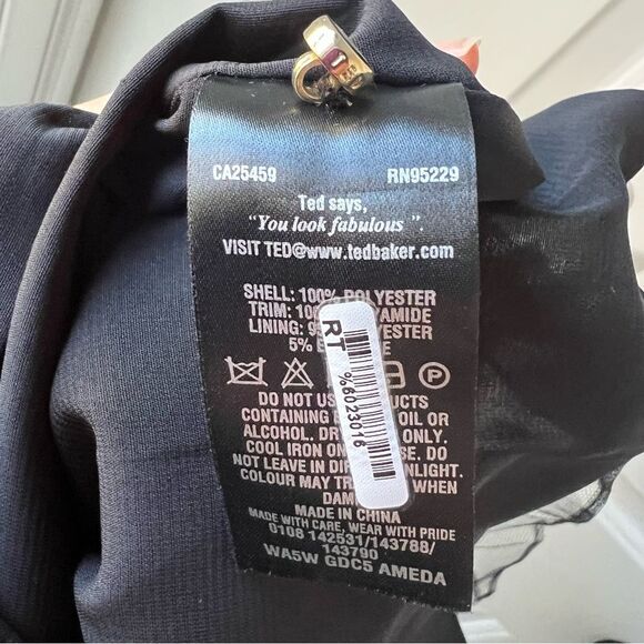 Ted Baker Loua Twilight Floral Fitted Dress 2 - Picture 5 of 7